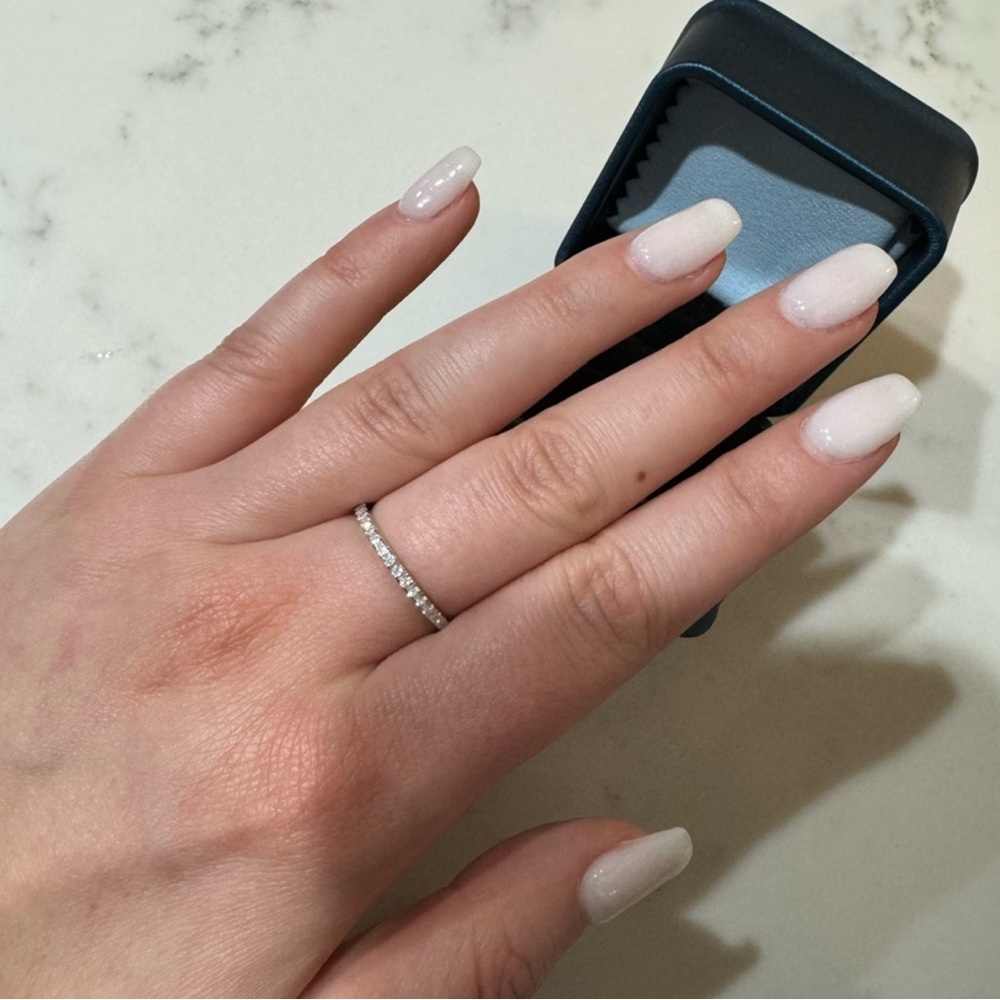 Moissanite Band .03ct D VVS1 - Picture 5 of 15